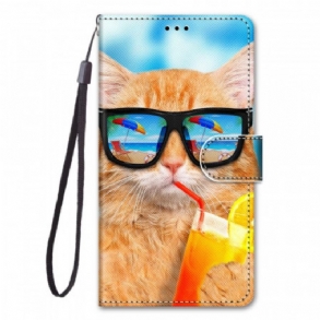 Fliptok Xiaomi Redmi Note 11 Pro Plus 5G szíjjal Strappy Star Cat