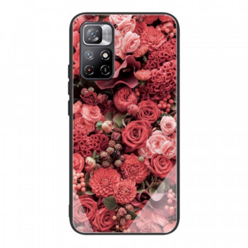 Telefontok Xiaomi Redmi Note 11 Pro Plus 5G Rose Flowers Edzett Üveg