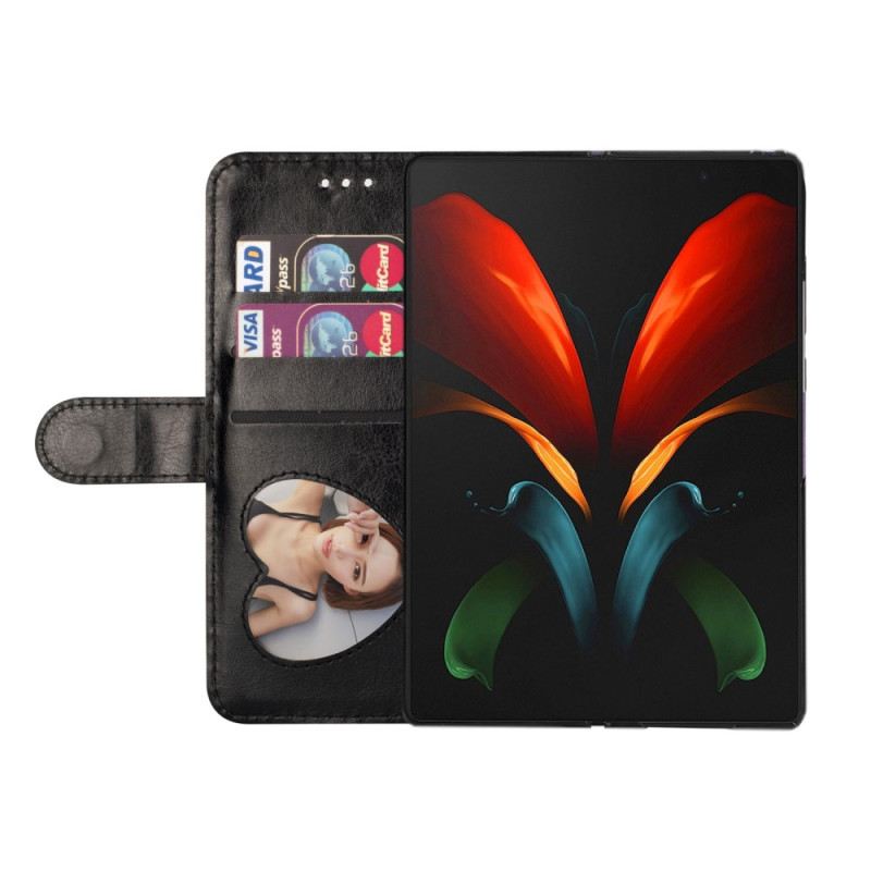 Fliptok / Bőrtok Samsung Galaxy Z Fold 4 Stars Lanyard