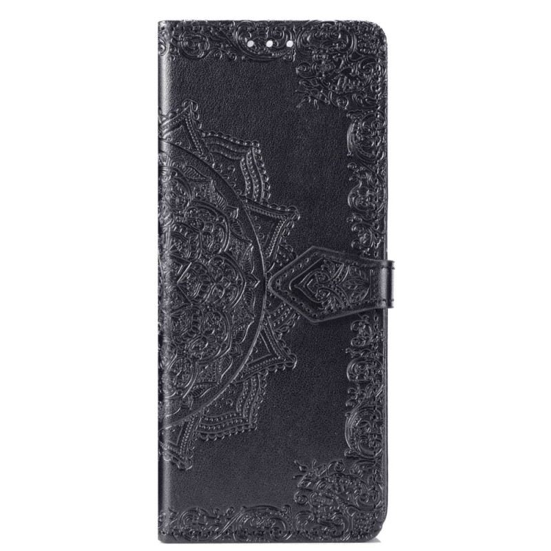 Fliptok / Bőrtok Samsung Galaxy Z Fold 4 szíjjal Középkori Pántos Mandala