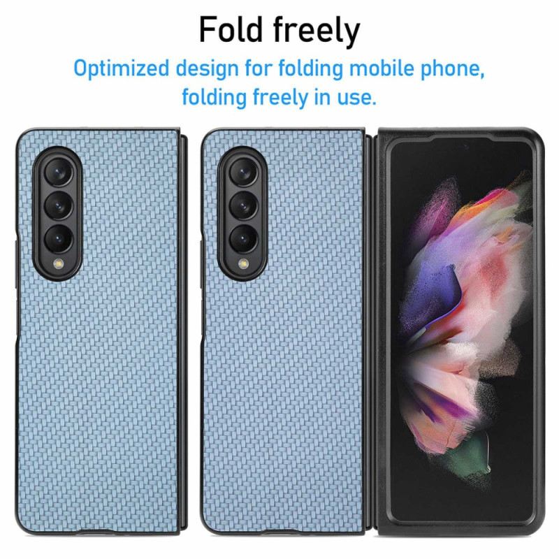 Telefontok Samsung Galaxy Z Fold 4 Szövött Hatású Szénszálas