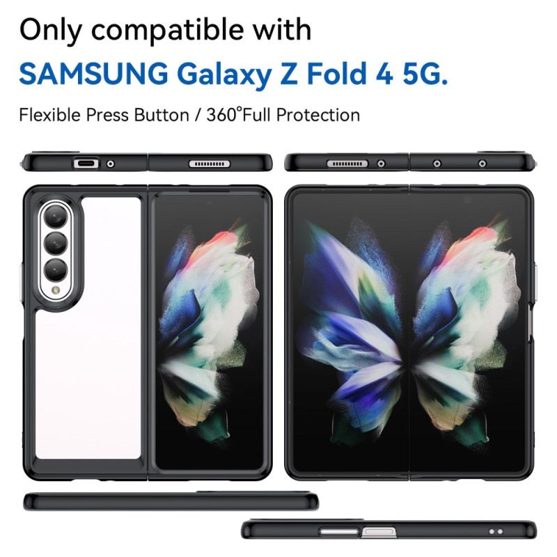 Tok Samsung Galaxy Z Fold 4 Átlátszó Színes Élek