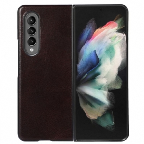 Tok Samsung Galaxy Z Fold 4 Klasszikus Valódi Marhabőr