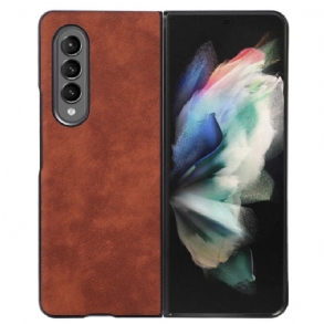 Tok Samsung Galaxy Z Fold 4 Műbőr Bőrtextúra