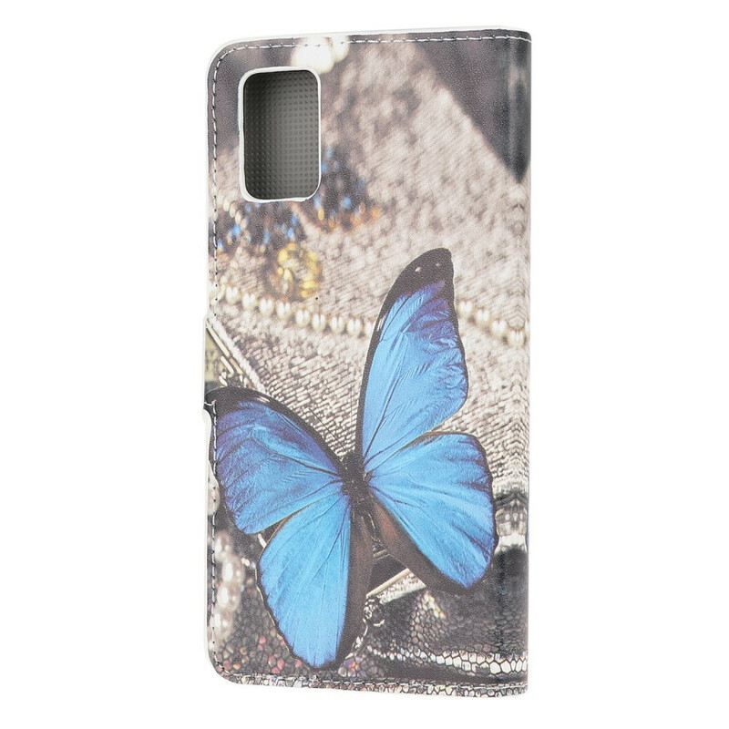 Fliptok Samsung Galaxy A41 Butterfly Prestige Blue