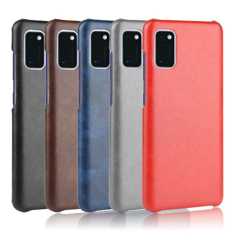 Telefontok Samsung Galaxy A41 Litchi Performance Leather Effect