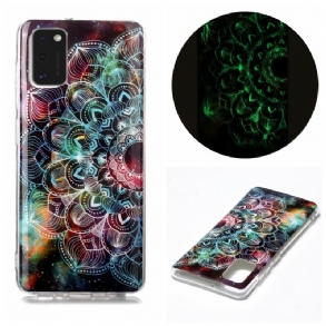 Tok Samsung Galaxy A41 Fluoreszkáló Virágos Sorozat