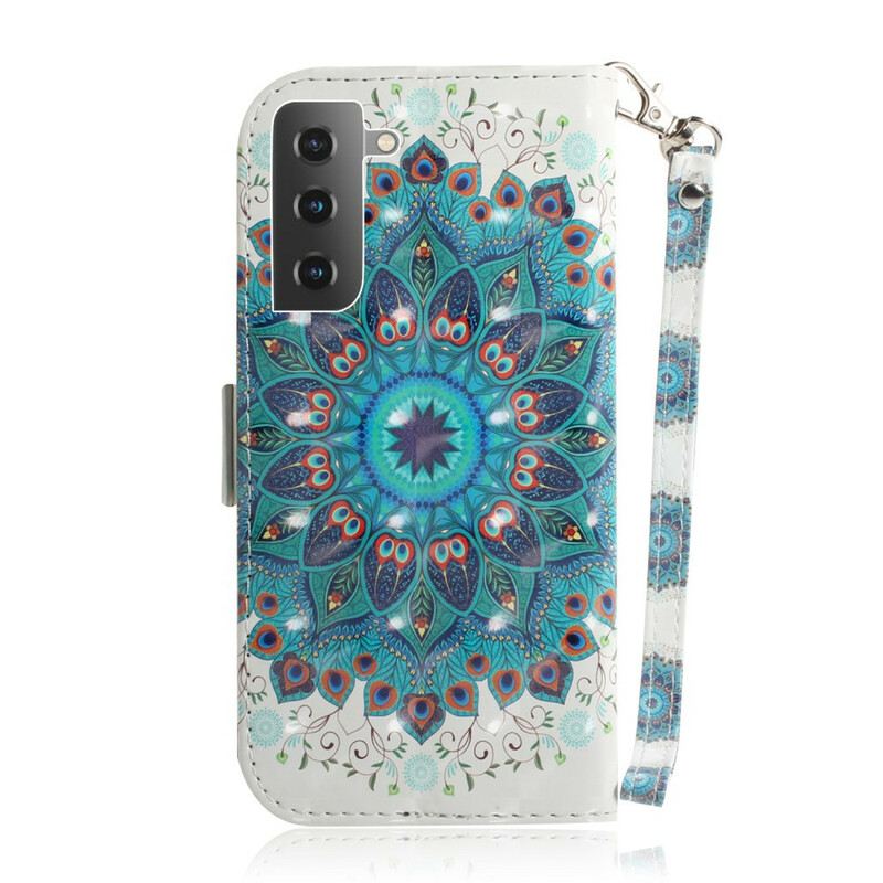 Fliptok / Bőrtok Samsung Galaxy S21 5G szíjjal Mesteri Mandala Szíjjal