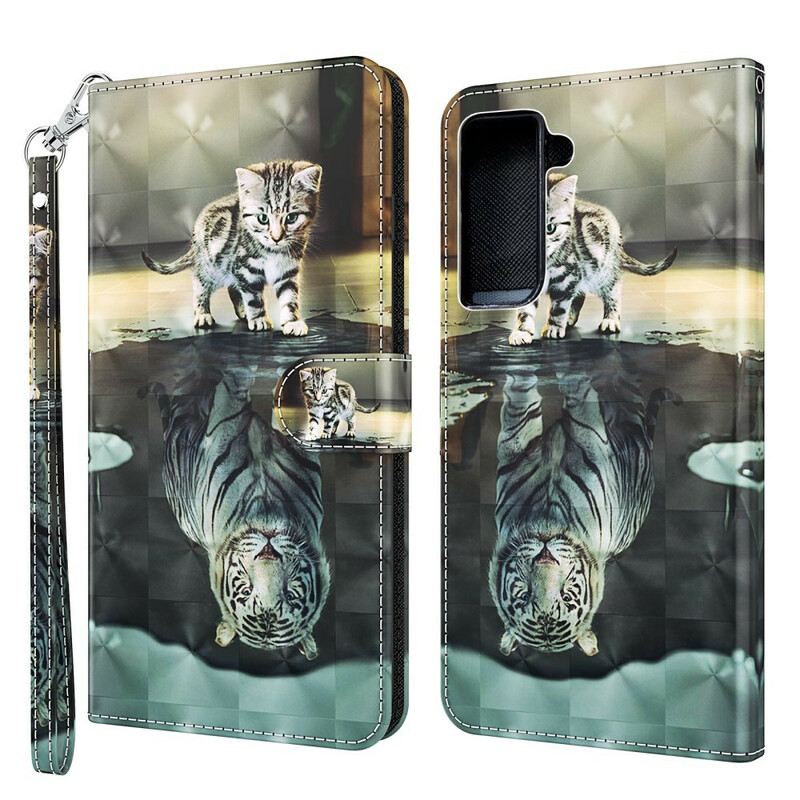 Kinyitható Tokok Samsung Galaxy S21 5G Ernest. A Tigris