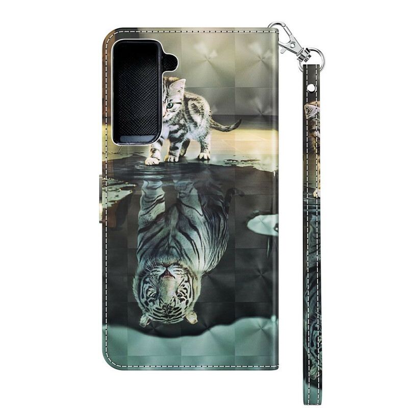 Kinyitható Tokok Samsung Galaxy S21 5G Ernest. A Tigris