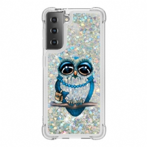 Telefontok Samsung Galaxy S21 5G Bagoly Flitter Kisasszony