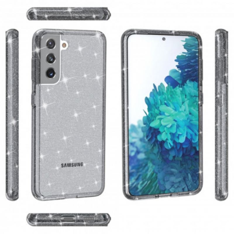 Tok Samsung Galaxy S21 5G Átlátszó Flitterek