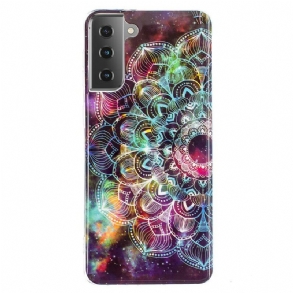 Tok Samsung Galaxy S21 5G Fluoreszkáló Virágos Sorozat