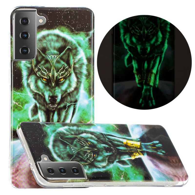 Tok Samsung Galaxy S21 5G Fluoreszkáló Wolf Sorozat