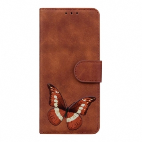 Fliptok / Bőrtok Poco M4 Pro 5G Skin-touch Butterfly