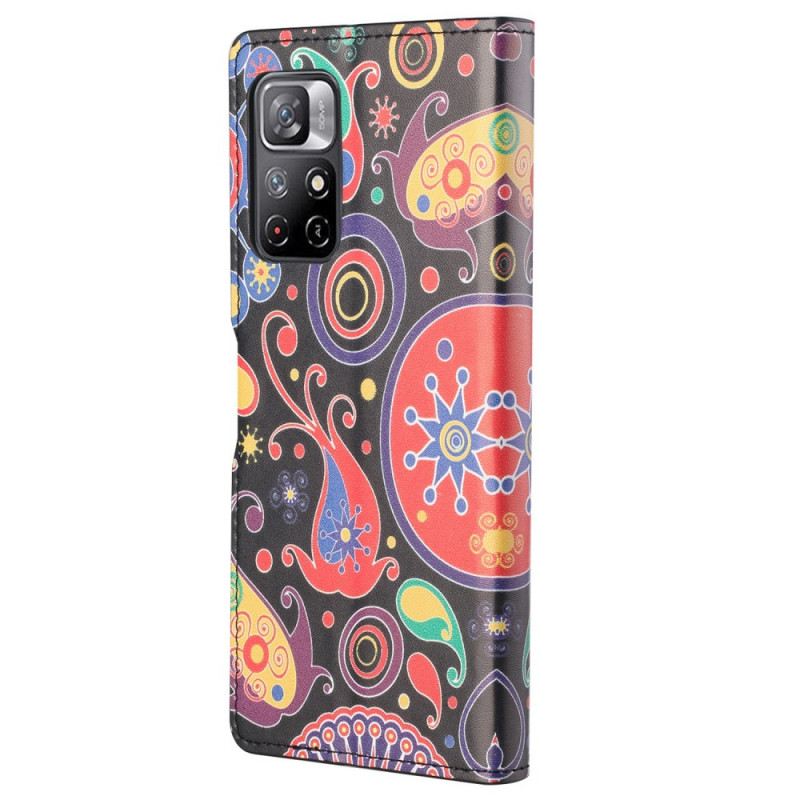 Kinyitható Tokok Poco M4 Pro 5G Galaxy Design