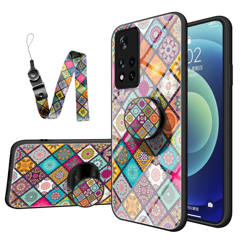 Tok Poco M4 Pro 5G Patchwork Mágneses Tartó