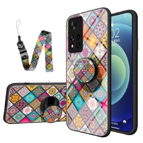 Tok Poco M4 Pro 5G Patchwork Mágneses Tartó