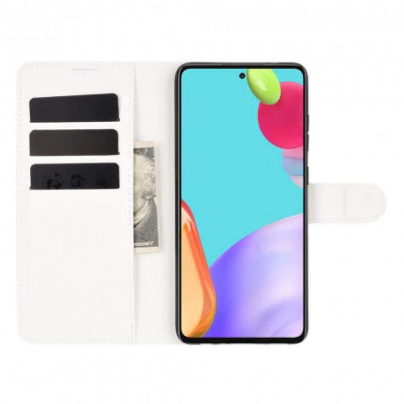 Fliptok / Bőrtok Samsung Galaxy A52 4G / A52 5G / A52s 5G Klasszikus Licsi