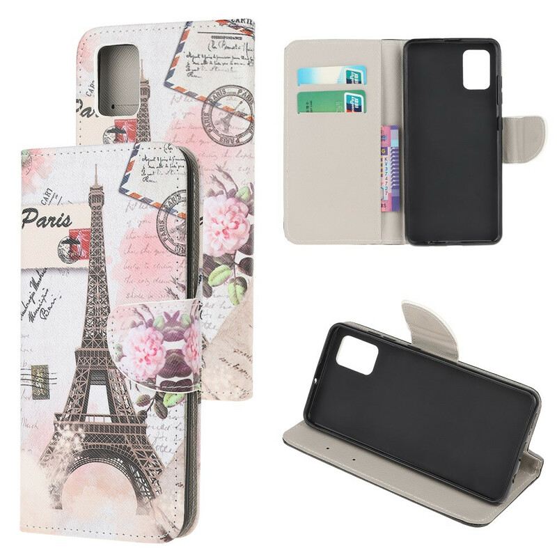 Fliptok Samsung Galaxy A52 4G / A52 5G / A52s 5G Retro Eiffel-torony