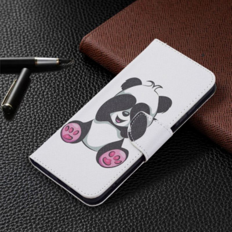 Fliptok / Bőrtok Xiaomi Redmi 10 Panda Fun