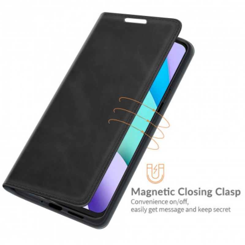 Fliptok Xiaomi Redmi 10 Bőrtok Slim Skin-touch