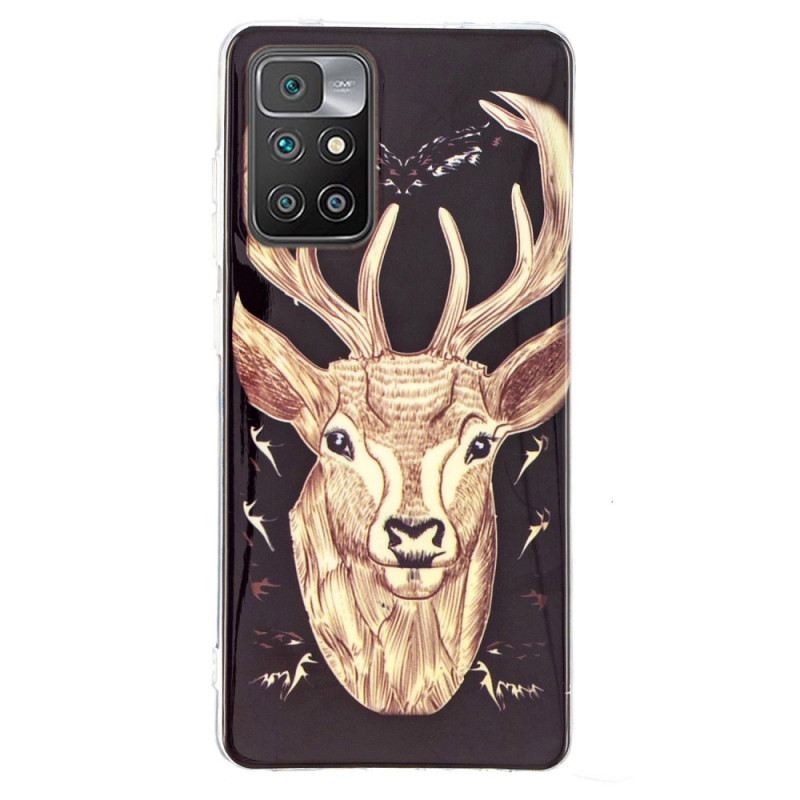 Telefontok Xiaomi Redmi 10 Fluoreszkáló Majestic Deer