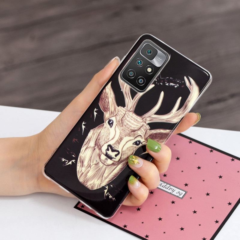 Telefontok Xiaomi Redmi 10 Fluoreszkáló Majestic Deer