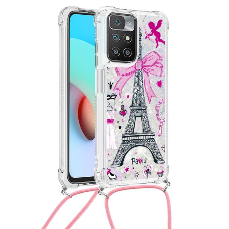 Tok Xiaomi Redmi 10 Láncokat A Cordon Eiffel-toronyban