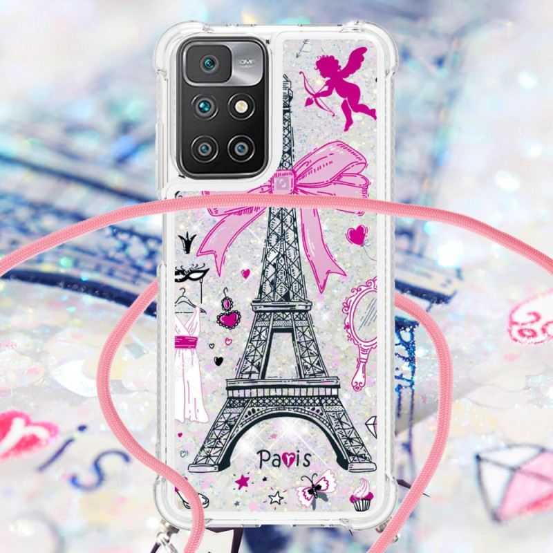 Tok Xiaomi Redmi 10 Láncokat A Cordon Eiffel-toronyban