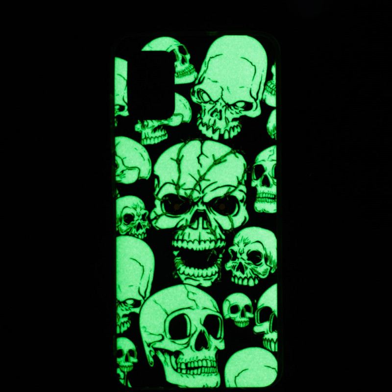 Tok Xiaomi Redmi 10 Vigyázat Fluoreszkáló Koponyák