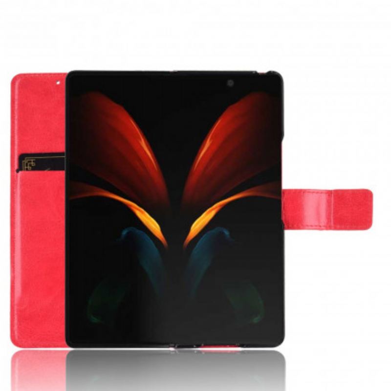 Fliptok / Bőrtok Samsung Galaxy Z Fold 2 Ragyogó Műbőr