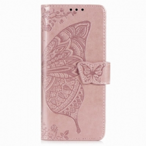 Kinyitható Tokok Samsung Galaxy Z Fold 2 Butterfly Design Zsinórral