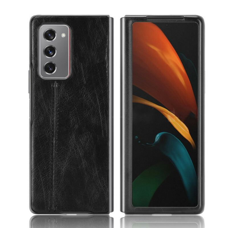 Telefontok Samsung Galaxy Z Fold 2 Couture Bőr Hatás