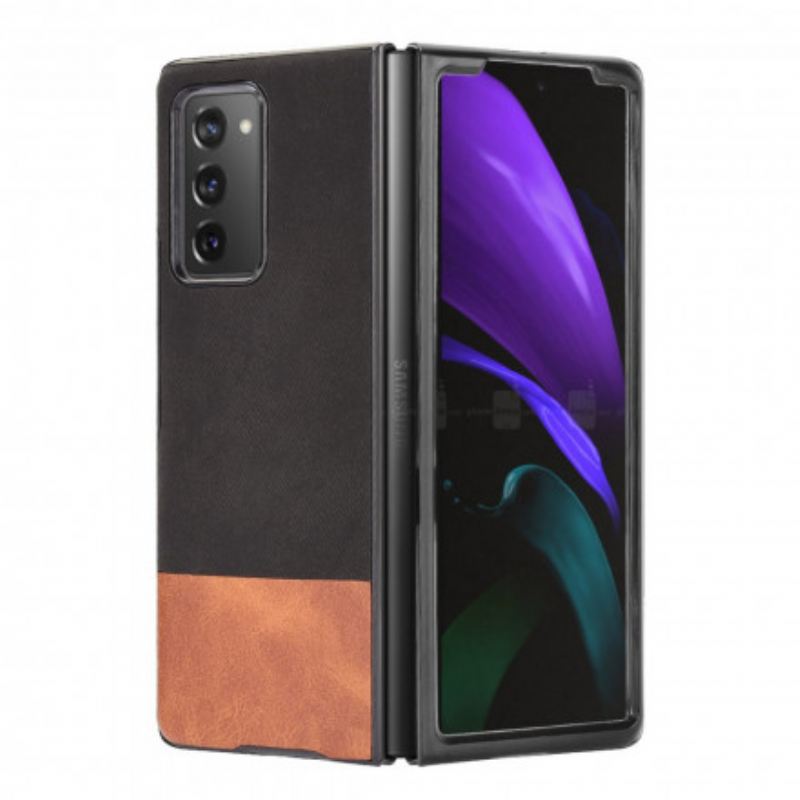 Telefontok Samsung Galaxy Z Fold 2 Kéttónusú Műbőr