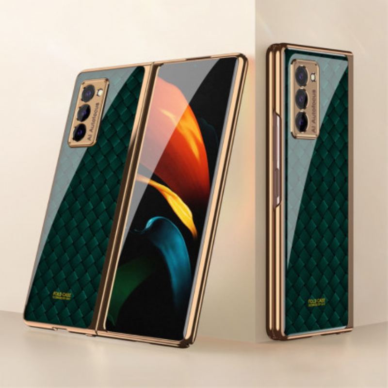 Tok Samsung Galaxy Z Fold 2 Gkk Woven Design Edzett Üveg