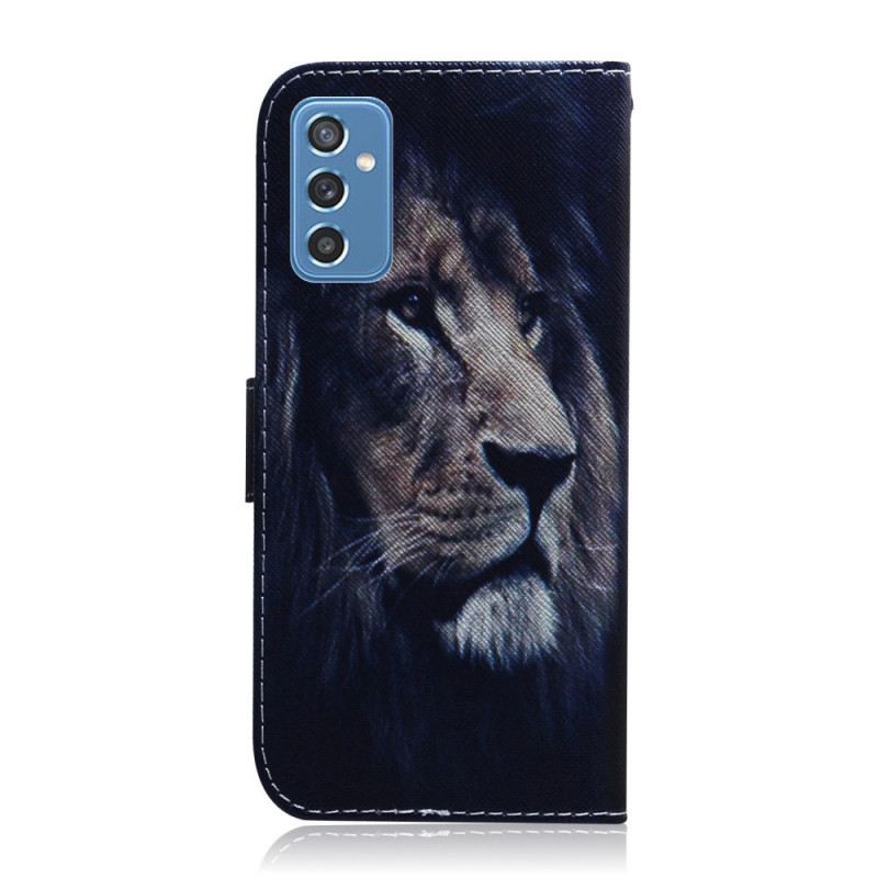 Fliptok Samsung Galaxy M52 5G Midnight Lion