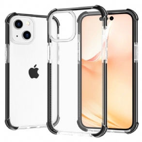 Telefontok iPhone 14 Átlátszó Színes Élek