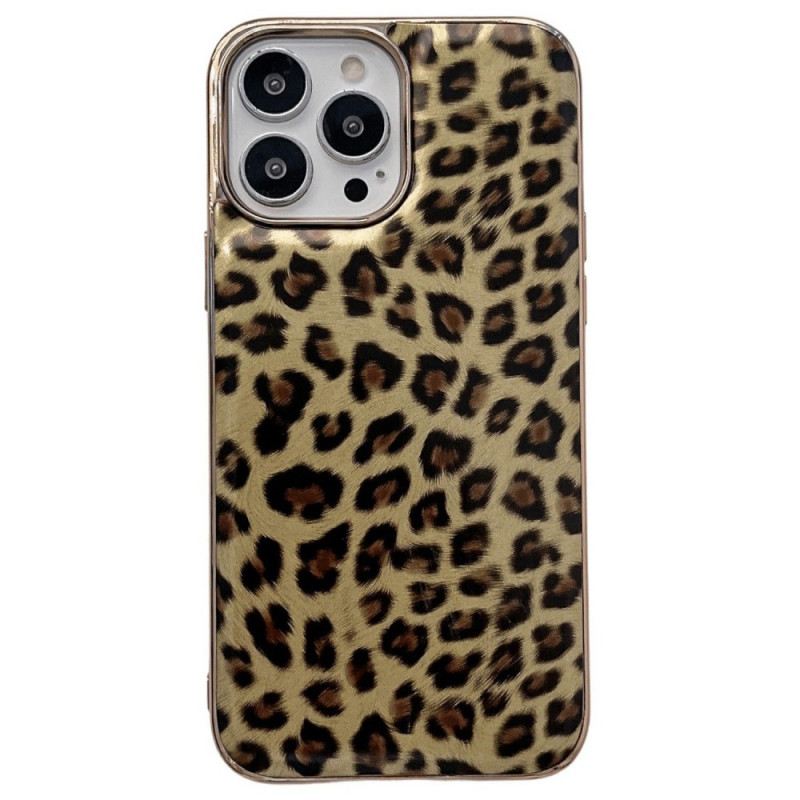 Tok iPhone 14 Leopárd Bőrhatás