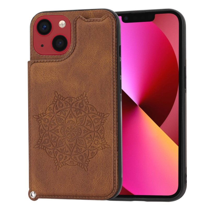 Tok iPhone 14 szíjjal Mandala Szíj Kártyatartó