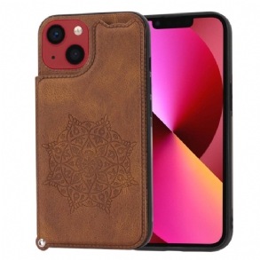 Tok iPhone 14 szíjjal Mandala Szíj Kártyatartó