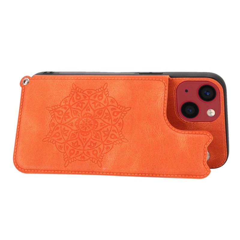 Tok iPhone 14 szíjjal Mandala Szíj Kártyatartó