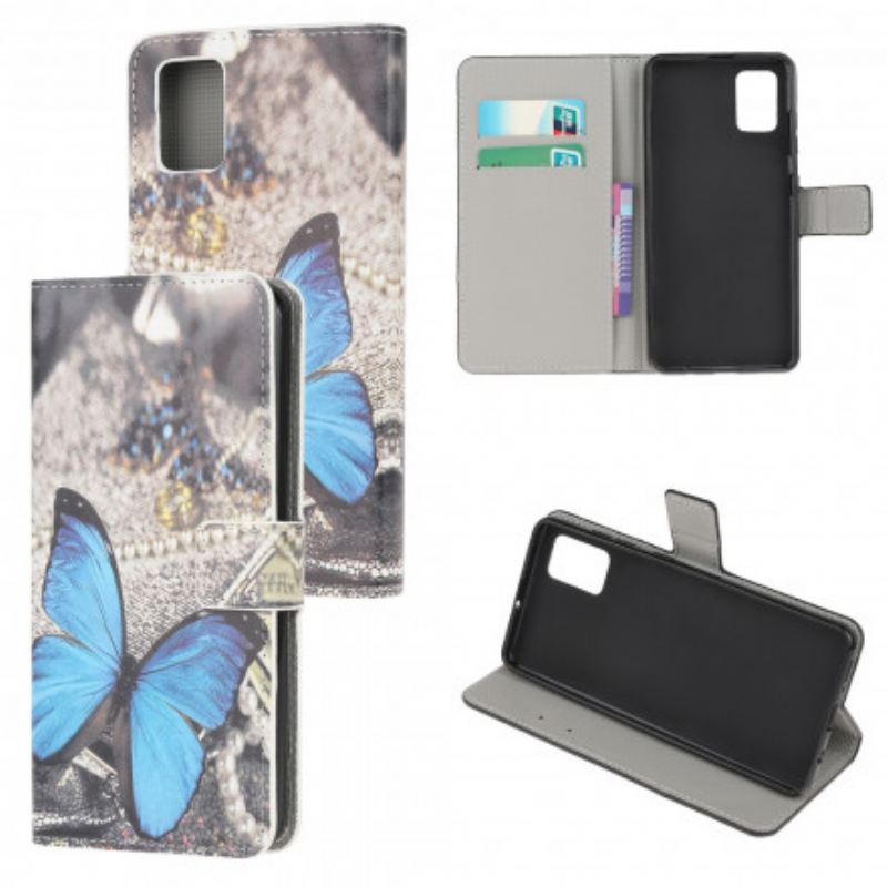 Fliptok / Bőrtok Samsung Galaxy A32 5G Butterfly Prestige Blue