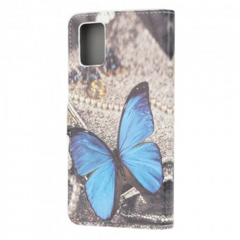 Fliptok / Bőrtok Samsung Galaxy A32 5G Butterfly Prestige Blue