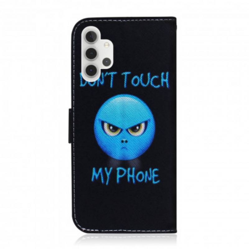 Fliptok / Bőrtok Samsung Galaxy A32 5G Emoji Telefon