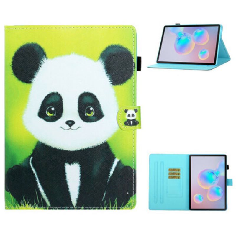 Fliptok / Bőrtok Samsung Galaxy Tab S8 / Tab S7 Aranyos Panda