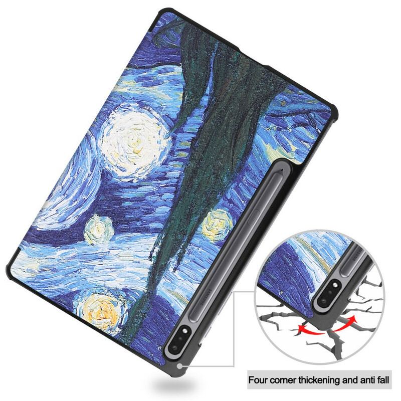 Tok Samsung Galaxy Tab S8 / Tab S7 Starry Night Tolltartó