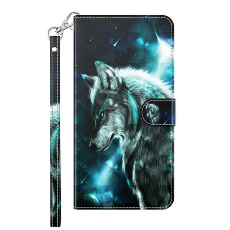 Fliptok / Bőrtok Samsung Galaxy M12 / A12 Majestic Wolf