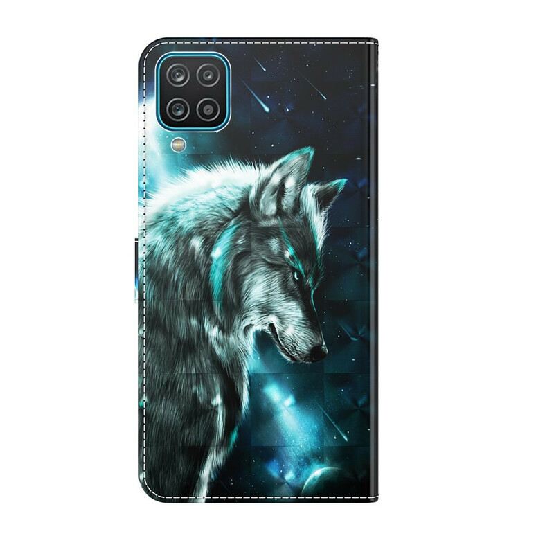 Fliptok / Bőrtok Samsung Galaxy M12 / A12 Majestic Wolf