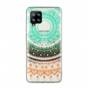 Telefontok Samsung Galaxy M12 / A12 Varrat Nélküli Virágok Mandala